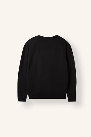 Standart Fıt Bisiklet Yaka Baskılı Sweatshirt