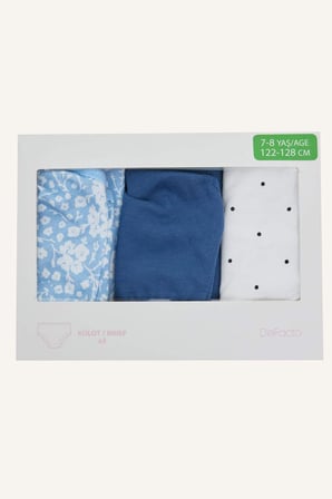 DeFacto %100 Pamuk Dantel Detaylı 3'lü Slip Külot H1388A826SMBE574