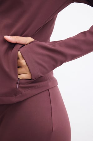 DeFacto Sıcak Tutan Slım Fıt Kapüşonlu İçi Yumuşak Tüylü Fermuarlı Uzun Kollu Sporcu Sweatshirt Hırka H5289AX26AUBR93