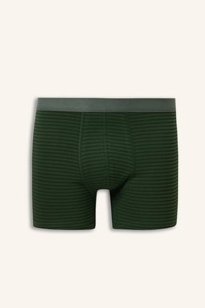 Regular Fıt Desenli Beli Lastikli 3'lü Boxer