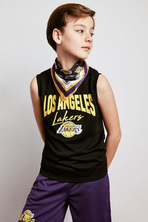 DeFacto NBA Los Angeles Lakers Bisiklet Yaka Atlet Erkek Çocuk H2955A826HSBK81