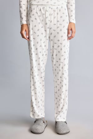 DeFacto Çiçekli Düğme Detaylı Regular Fit Uzun Kollu 2'li Pijama Takımı F9837AX26AUER85