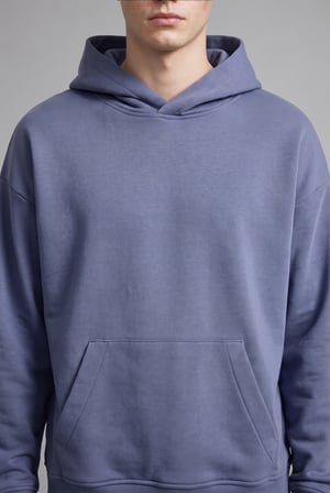 Oversize Kapüşonlu Kanguru Cepli Kalın Basic Sweatshirt