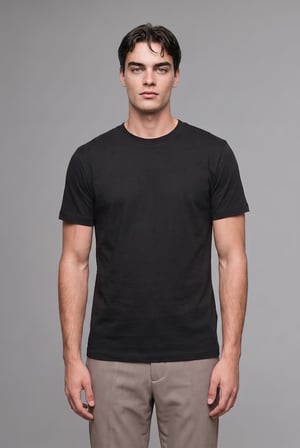 Regular Fit Bisiklet Yaka Basic Tişört