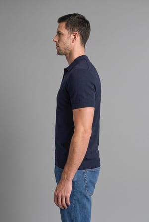 Standart Fıt Polo Yaka Triko Kazak