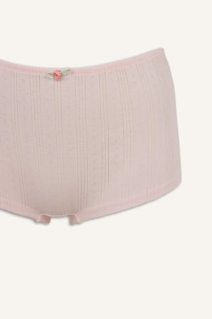 DeFacto %100 Pamuk Fitlli Elastik Bel Fiyonk Detaylı Boxer H3650AX26SPPN447