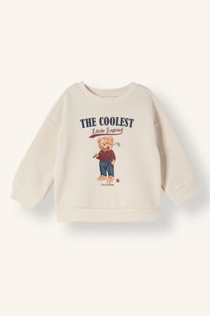 Oversıze Bisiklet Yaka Anime Baskılı İçi Yumuşak Tüylü Kalın Sweatshirt Kumaşı Sweatshirt Erkek Bebek