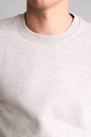 Regular Fıt Bisiklet Yaka Basic Sweatshırt