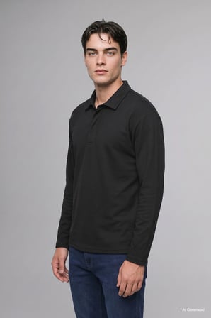 Regular Fıt Polo Yaka Sweatshırt
