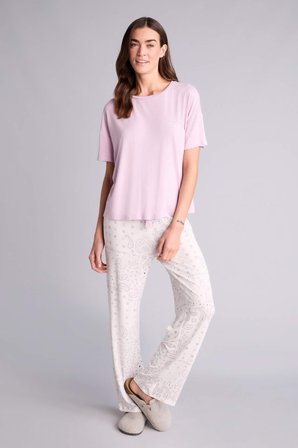 DeFacto Pijama Takımı Üst Desenli Alt G4618AX26SMPR336