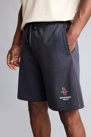 DeFacto NBA Houston Rockets Logolu Şerit Detaylı Standart Fit Şort H4496AX26AUAR214