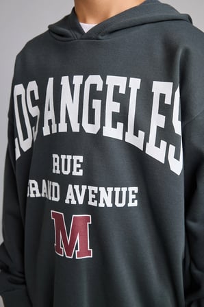 Overshırt Fıt Bisiklet Yaka İçi Yumuşak Tüylü Kalın Sweatshirt Kumaşı Sweatshirt Erkek Çocuk