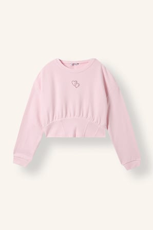 Fıtted Sweatshirt Kız Çocuk