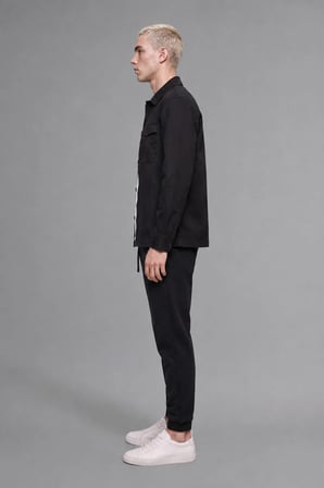 DeFacto Slim Fit Bağcıklı Fermuar Cepli Pike Jogger Eşofman Altı E9427AX26AUBK81