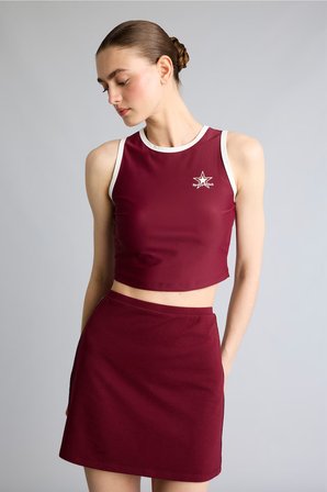 DeFacto Crop Top Baskılı Bisiklet Yaka Sporcu Atlet H2001AX26AUBR115