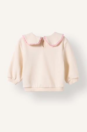 Miffy Regular Fıt Bebe Yaka Kalın Sweatshirt Kumaşı Sweatshirt Kız Bebek