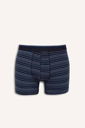 DeFacto Regular Fit Çizgili ve Düz 3'lü Boxer I4019AX26AUNV30