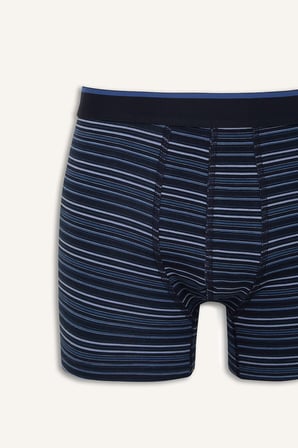 DeFacto Regular Fit Çizgili ve Düz 3'lü Boxer I4019AX26AUNV30