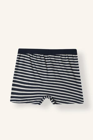 Beli Lastikli Çizgili Penye 3'lü Boxer Erkek Çocuk