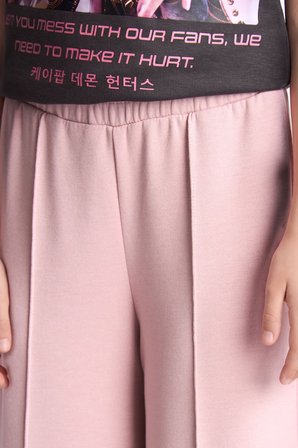 DeFacto Beli Lastikli Önü Dikişli Wide Leg Modal Eşofman Altı Kız Çocuk I2267A826AUPR347