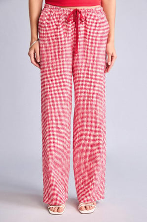 DeFacto Wıde Leg Beli Lastikli Krinkıl Pantolon H7614AX26SMRD328