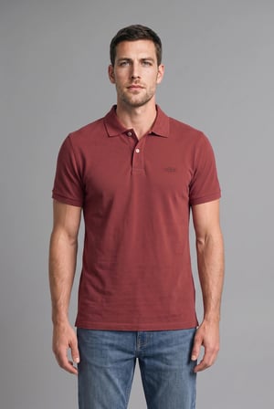 %100 Pamuk Regular Fit Pike Kısa Kollu Logolu Basic Polo Tişört