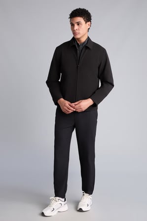 Su İtici Slim Fit Fermuarlı Gömlek Yaka Mont