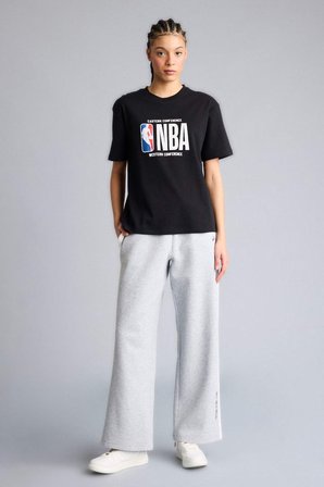 DeFacto %100 Pamuk NBA Wordmark Relax Fıt Kısa Kollu Tişört G0717AX26SPBK81