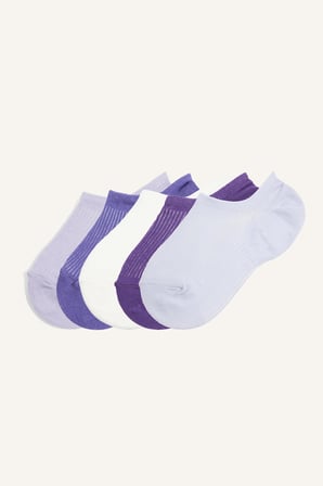 Kadın 5'li Pamuklu Sneaker Çorap