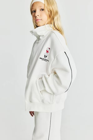 DeFacto Hello Kitty and Friends Baskılı Fermuarlı Yaka Sweatshirt Hırka Kız Çocuk I1685A826AUER105