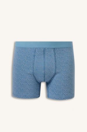 Regular Fit Desenli Beli Lastikli 3'lü Boxer