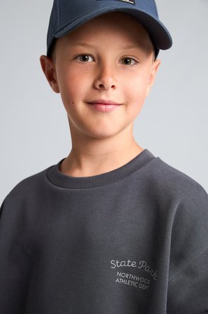 DeFacto Bisiklet Yaka Efekt Nakışlı Sweatshirt Erkek Çocuk H9683A826WNAR31