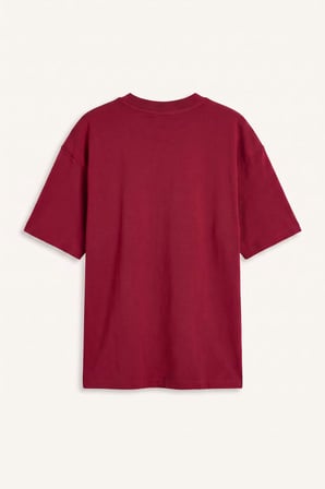 DeFacto %100 Pamuk Oversize Bisiklet Yaka Kısa Kollu Basic Tişört Erkek Çocuk G6486A826AUBR196