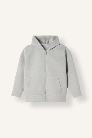 Fermuarlı Kapüşonlu Basic Sweatshirt Hırka Erkek Çocuk