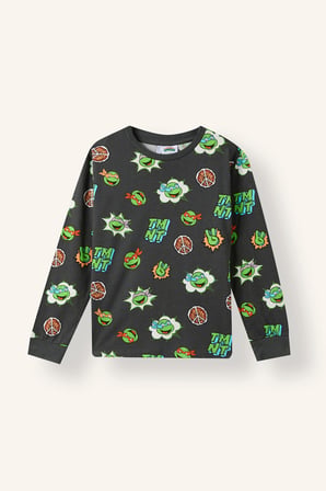 %100 Pamuk Ninja Turtles Baskılı 2'li Pijama Takımı Erkek Çocuk