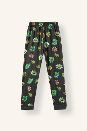 %100 Pamuk Ninja Turtles Baskılı 2'li Pijama Takımı Erkek Çocuk