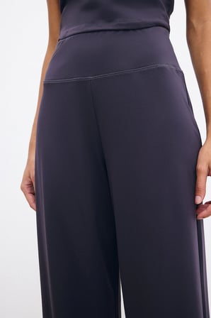 Ultra Yumuşak Toparlayıcı Yüksek Bel Wıde Leg Geniş Paça Uzun Sporcu Pantolon