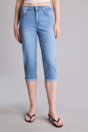 DeFacto Yüksek Bel Cepli Jean Kapri H6237AX26SMNM28