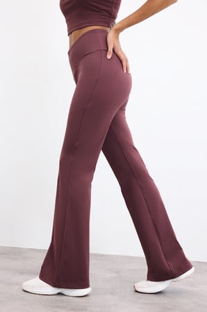 DeFacto Esnek Kumaş Aırtech Flare Fit Yüksek Bel Beli Saran Sporcu Pantolon C9192AX26AUBR93