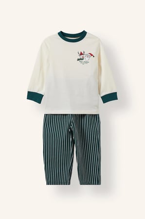 30/1 FORMA - FLANEL 2'li Dokuma Pijama Erkek Bebek