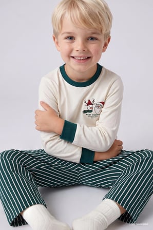 30/1 FORMA - FLANEL 2'li Dokuma Pijama Erkek Bebek