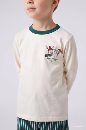 30/1 FORMA - FLANEL 2'li Dokuma Pijama Erkek Bebek