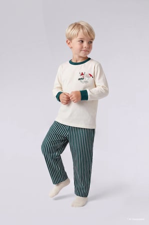 30/1 FORMA - FLANEL 2'li Dokuma Pijama Erkek Bebek