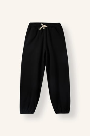 Loose Fit Beli Bağcıklı Kalın Kumaş Eşofman Altı