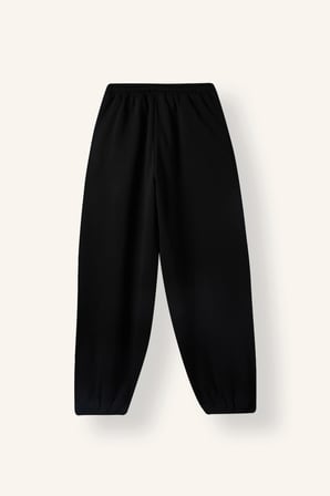 Loose Fit Beli Bağcıklı Kalın Kumaş Eşofman Altı