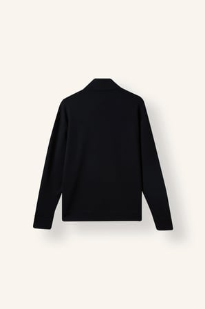Standart Fit Dik Yaka Yarım Fermuarlı Basic Sweatshirt