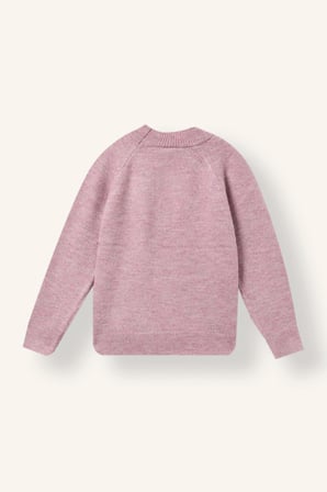Reglan Kol Bisiklet Yaka Triko Basic Kazak Kız Çocuk