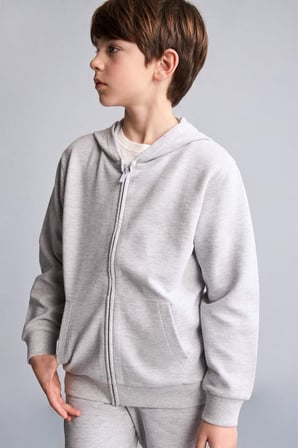 DeFacto Kapüşonlu Basic Fermuarlı Cepli Sweatshirt Hırka Erkek Çocuk H2847A826AUGR377
