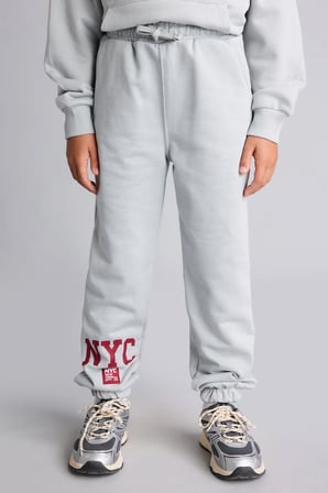 NYC Baskılı Kalın Sweatshirt Kumaşı Eşofman Altı Erkek Çocuk