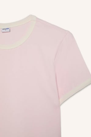 DeFacto Slım Fıt Bisiklet Yaka Sporcu Kısa Kollu Açık Pembe Tişört H9760AX26HSPN671